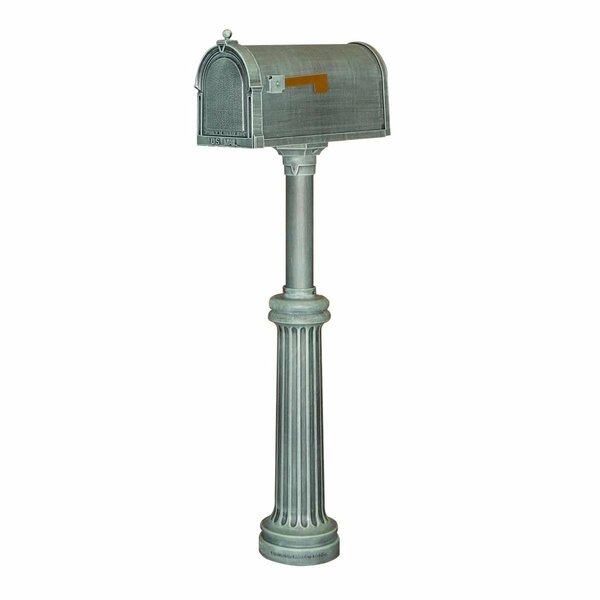 Special Lite Berkshire Curbside with Bradford Surface Mount Mailbox Post, Verde Green - 36 lbs SCB-1015-SPK-590-VG